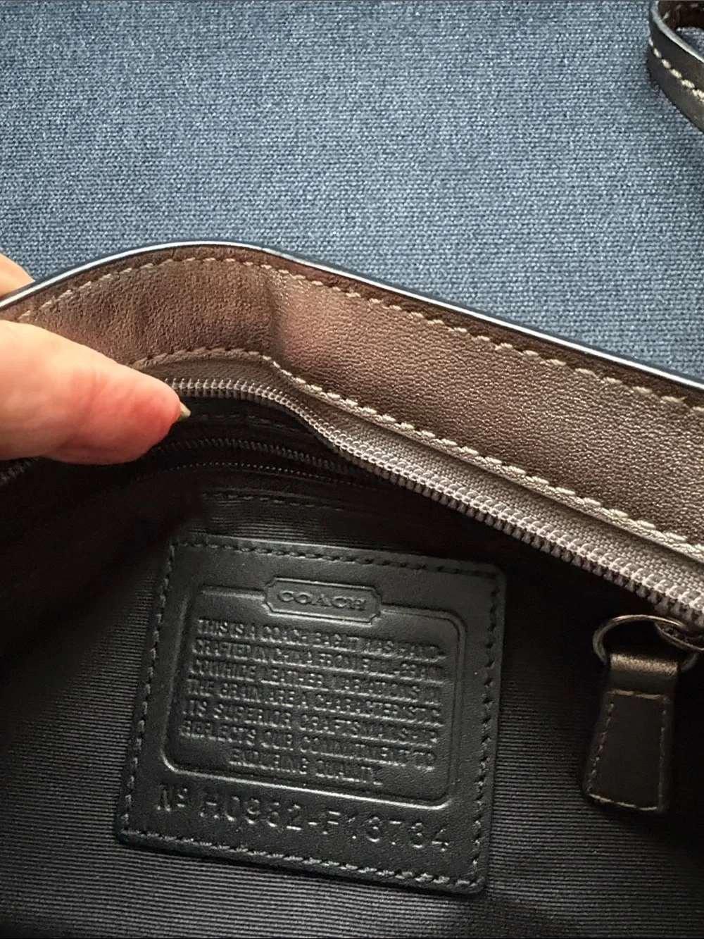 Coach Metallic Pewter Pleated Wristlet Clutch